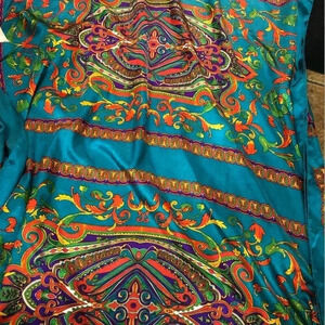 Vintage Winlar Kaftan Teal Paisley OS